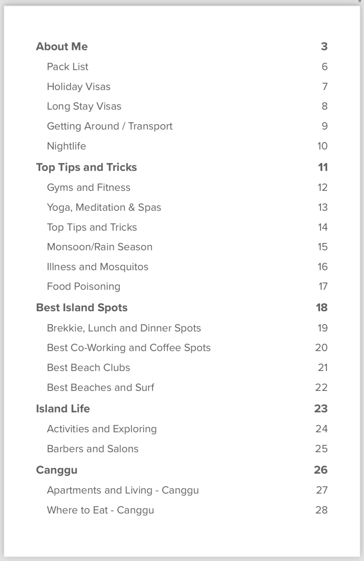 Ultimate Guide - Bali Edition