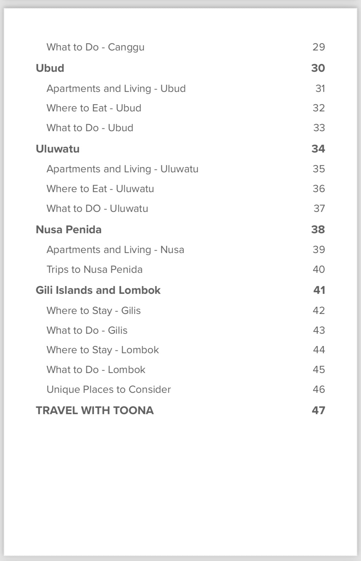 Ultimate Guide - Bali Edition
