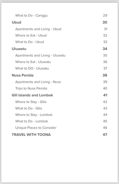 Ultimate Guide - Bali Edition