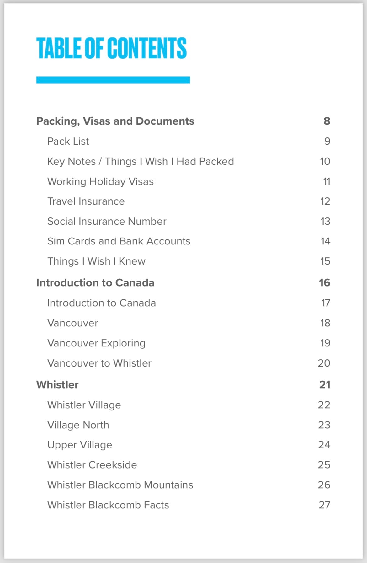 Ultimate Guide - Ski Season Whistler Edition