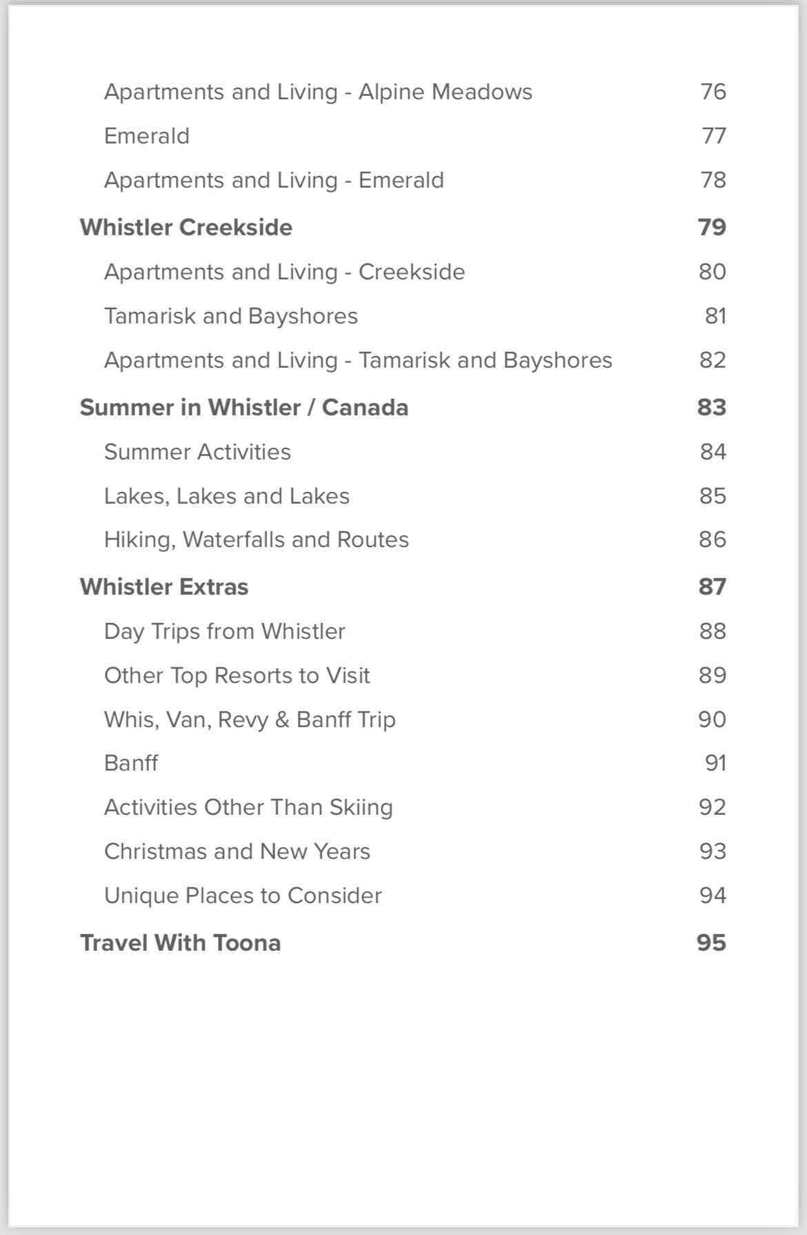 Ultimate Guide - Ski Season Whistler Edition